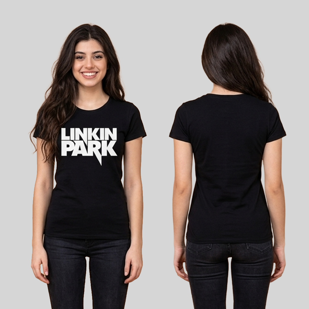 Camiseta Algodon Linkin Park Logo Mujer