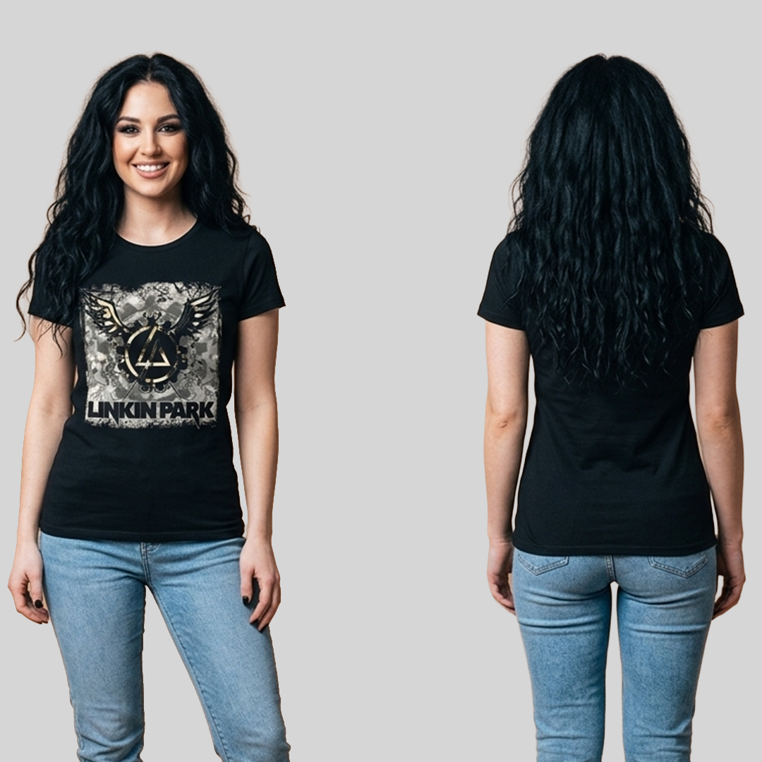 Camiseta Algodon Linkin Park Poster Mujer
