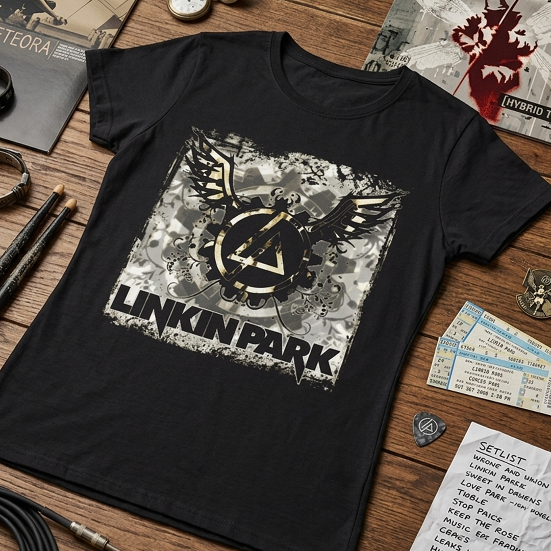 Camiseta Algodon Linkin Park Poster Mujer
