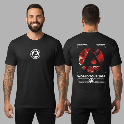 Camiseta Algodon Linkin Park  From Zero Tour Red