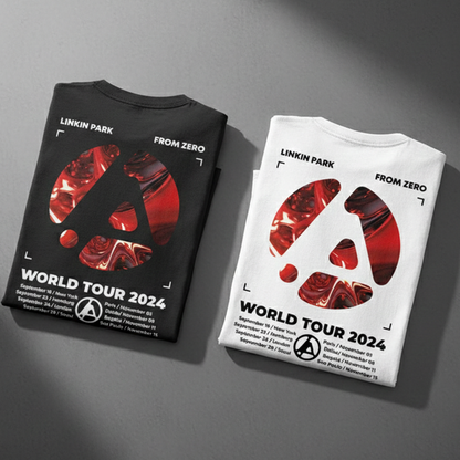 Camiseta Algodon Linkin Park  From Zero Tour Red