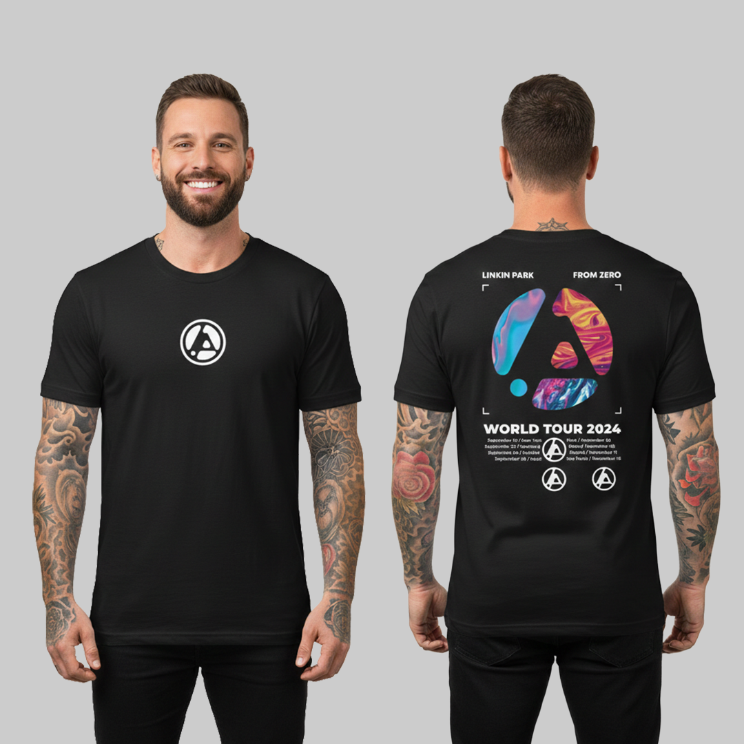 Camiseta Algodon Linkin Park From Zero Tour Blue