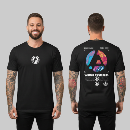 Camiseta Algodon Linkin Park From Zero Tour Blue