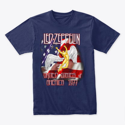 Camiseta Algodon Led Zeppelin United States Art