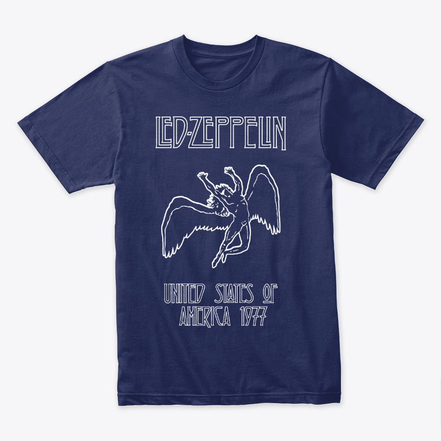 Camiseta Algodon Led Zeppelin United States Of America 1977