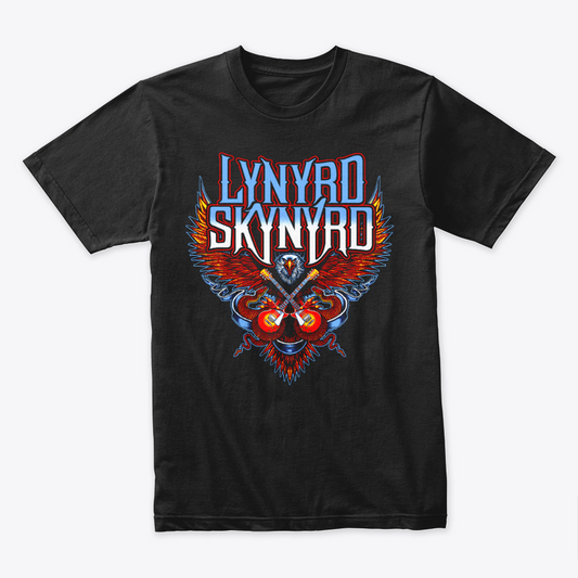 Camiseta Algodon Lynyrd Skynyrd Crossed Guitars