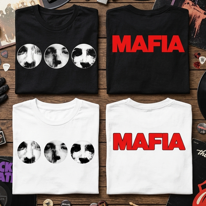 Camiseta Algodon Swedish House Mafia Faces Doble Estampado