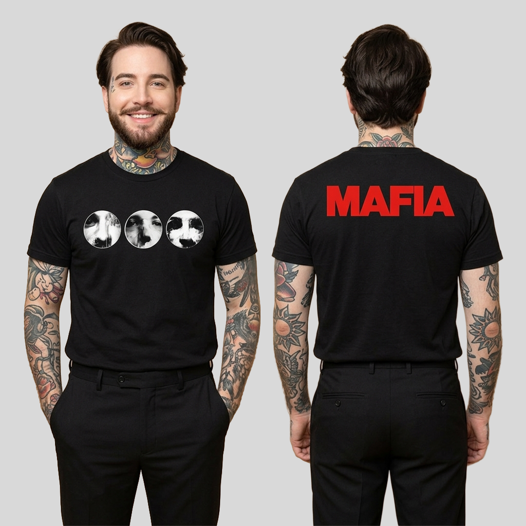 Camiseta Algodon Swedish House Mafia Faces Doble Estampado