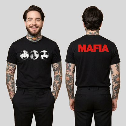 Camiseta Algodon Swedish House Mafia Faces Doble Estampado