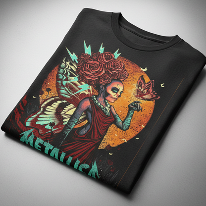 Camiseta Algodon Metallica WorldWired Poster