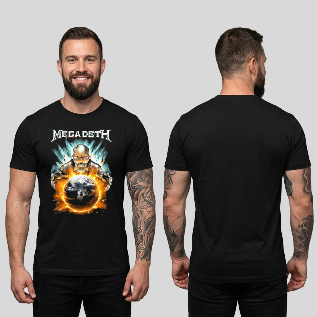 Camiseta Algodon Megadeth Poster