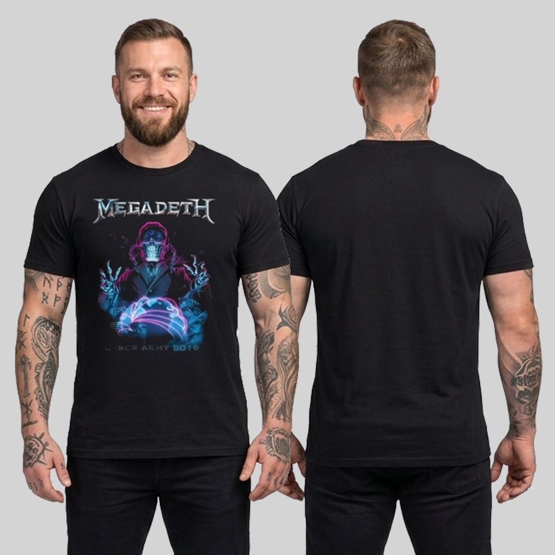 Camiseta Algodon MegaDeth Cyber Army 2019