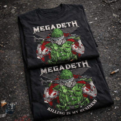 Camiseta Algodon MegaDeth Killing Is My Business