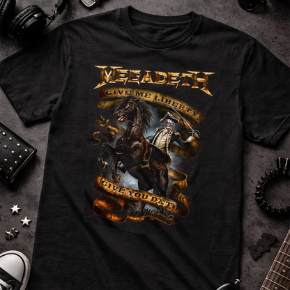 Camiseta Algodon Megadeth Give Me Liberty