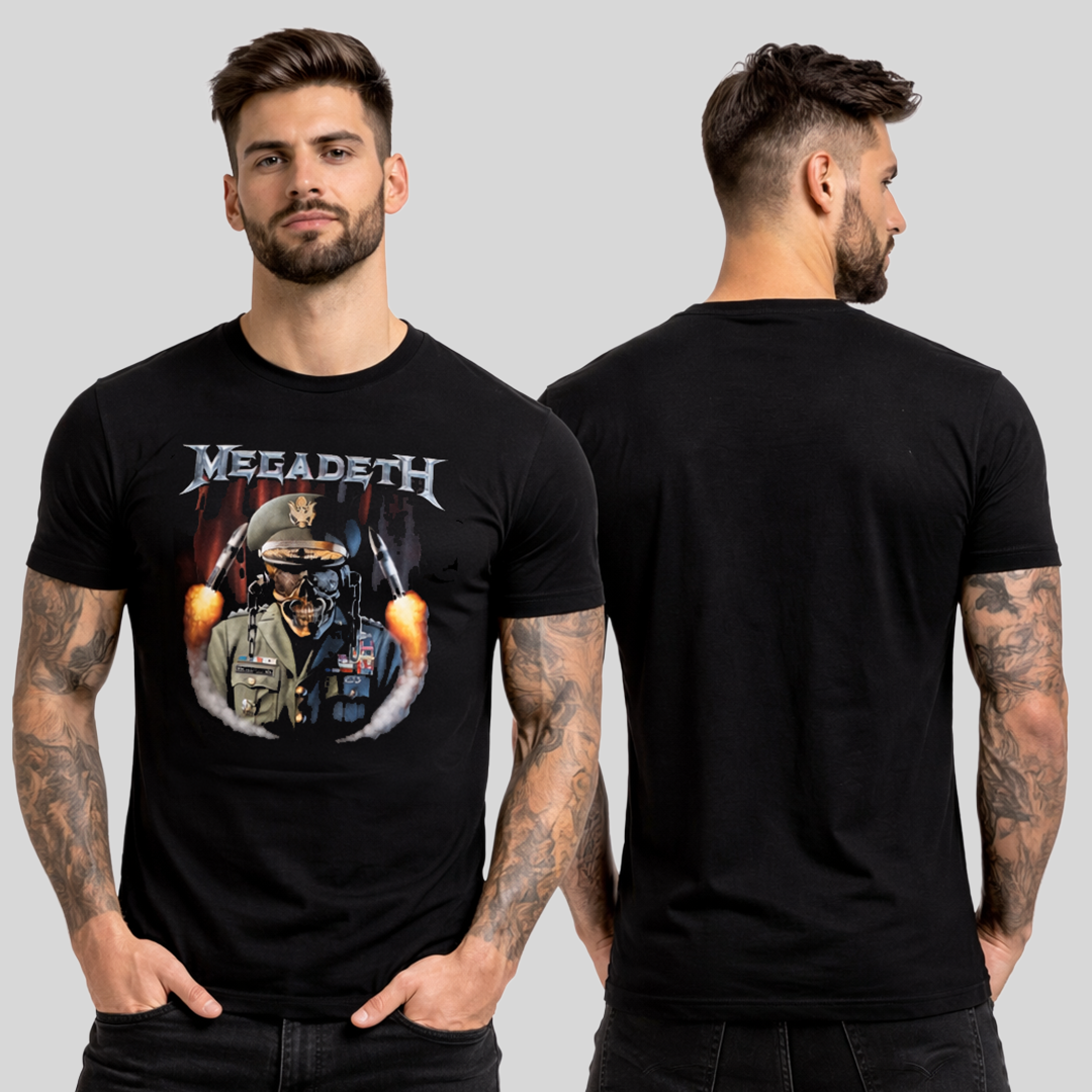Camiseta Algodon Megadeth General Vic Missiles
