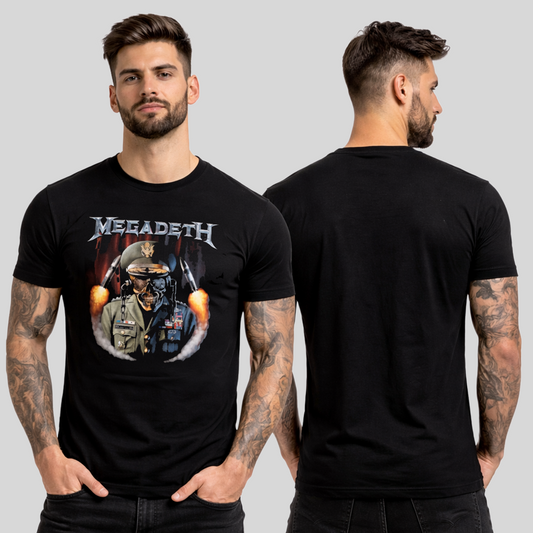 Camiseta Algodon Megadeth General Vic Missiles
