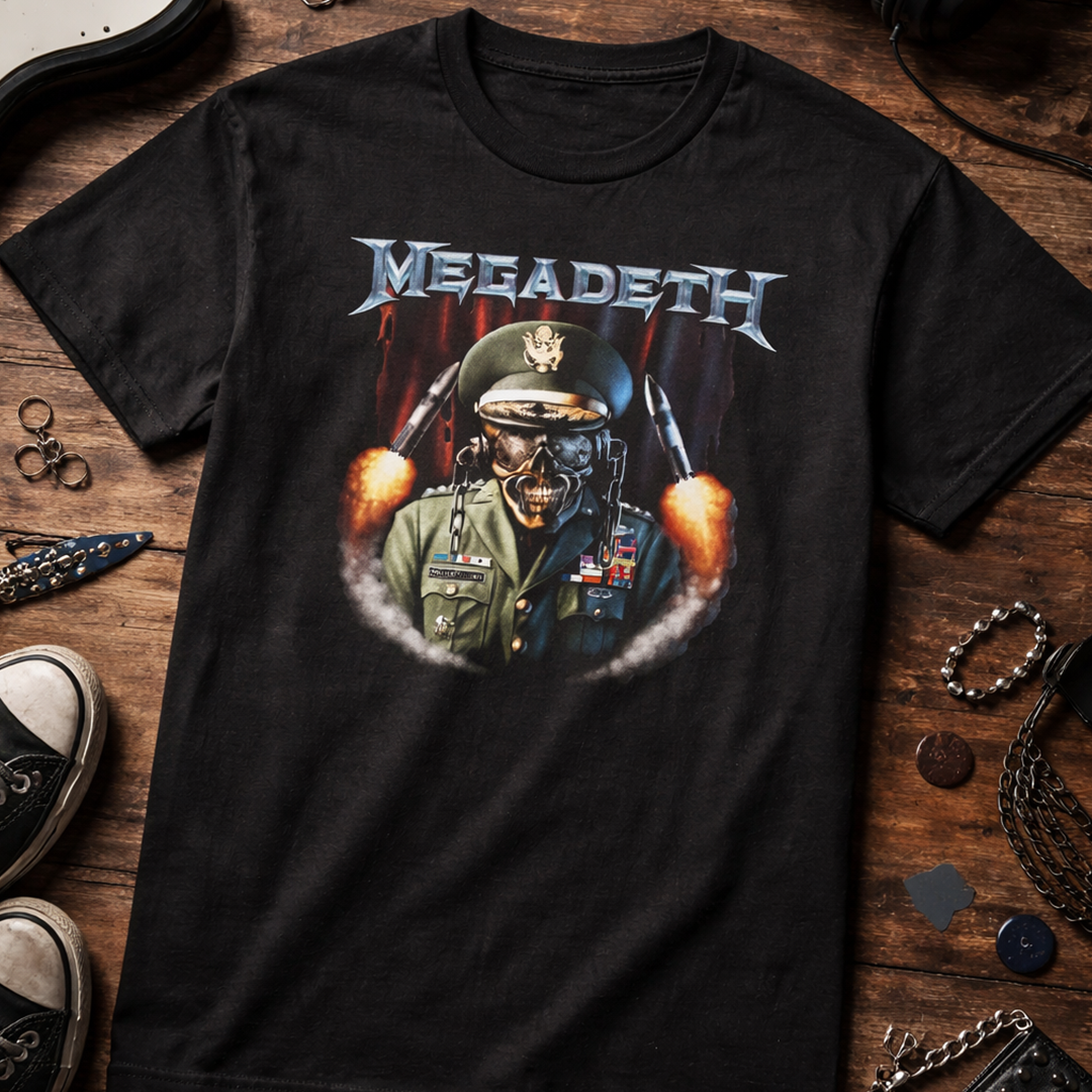 Camiseta Algodon Megadeth General Vic Missiles
