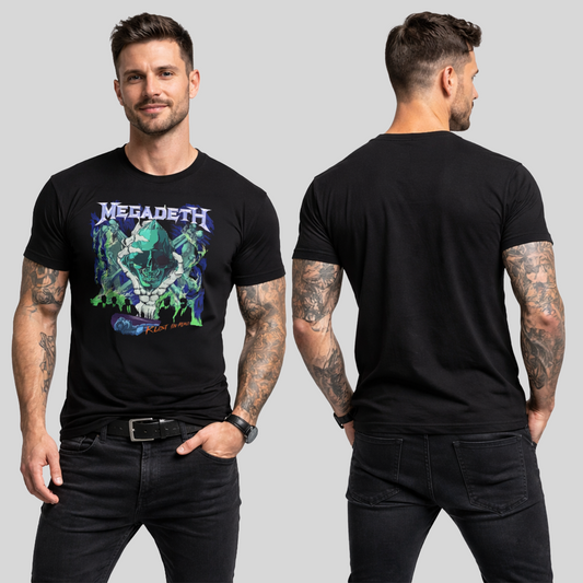 Camiseta Algodon MegaDeth Rust In Peace