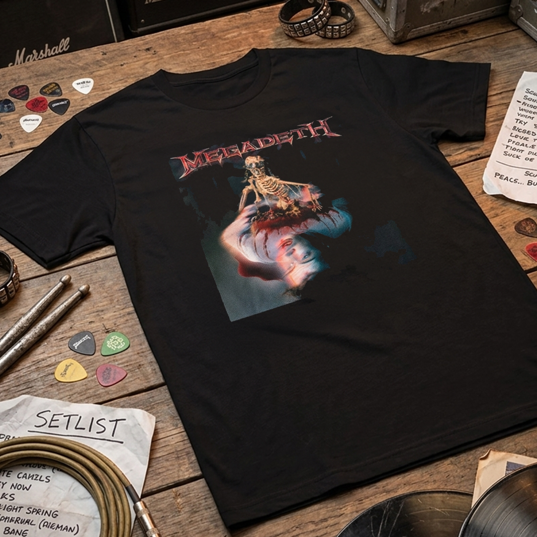 Camiseta Algodon Megadeth The World Needs a Hero