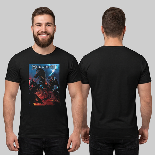 Camiseta Algodon MegaDeth Poster Robot Style