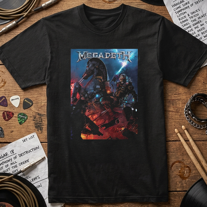 Camiseta Algodon MegaDeth Poster Robot Style