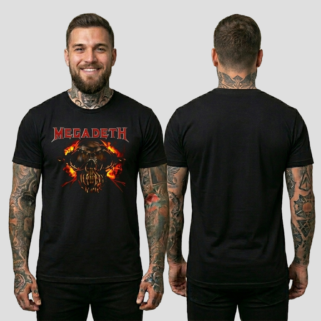 Camiseta Algodon Megadeth Vic Rattlehead