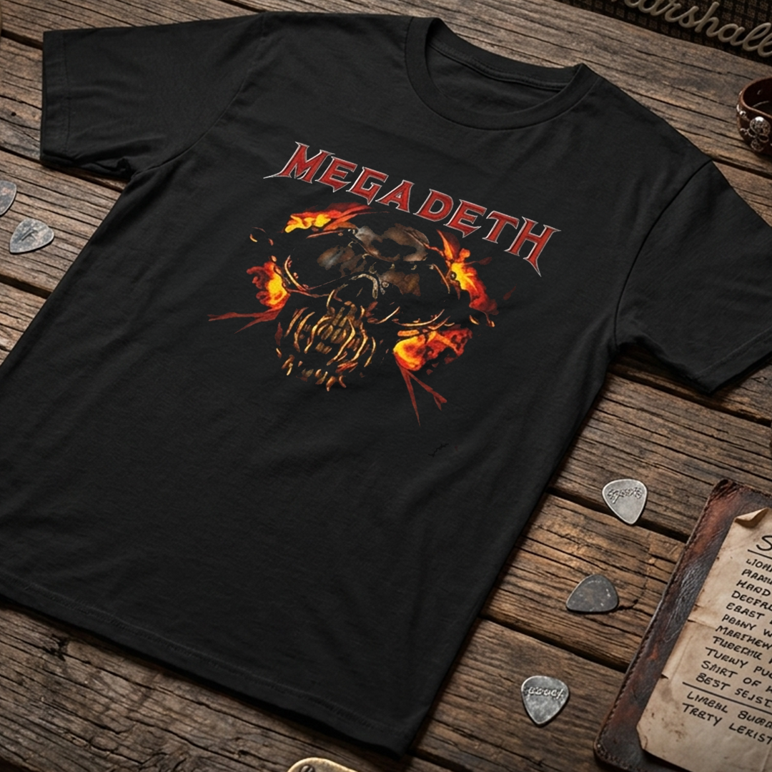 Camiseta Algodon Megadeth Vic Rattlehead