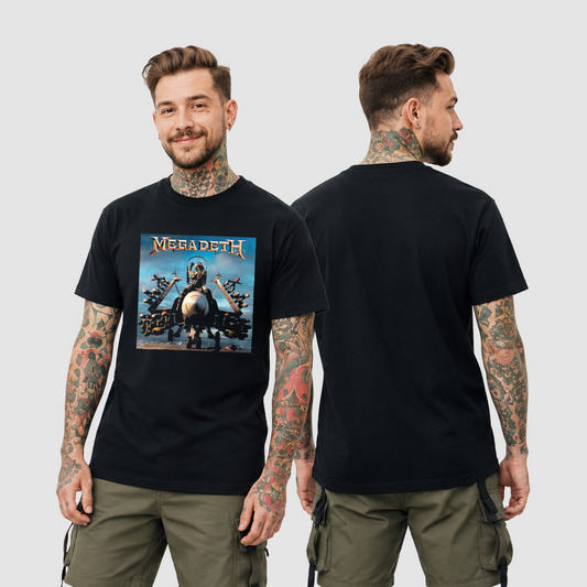 Camiseta Algodon Megadeth Warheads on Foreheads