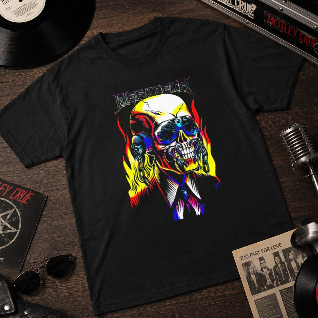 Camiseta Algodon Megadeth Vic Rattlehead