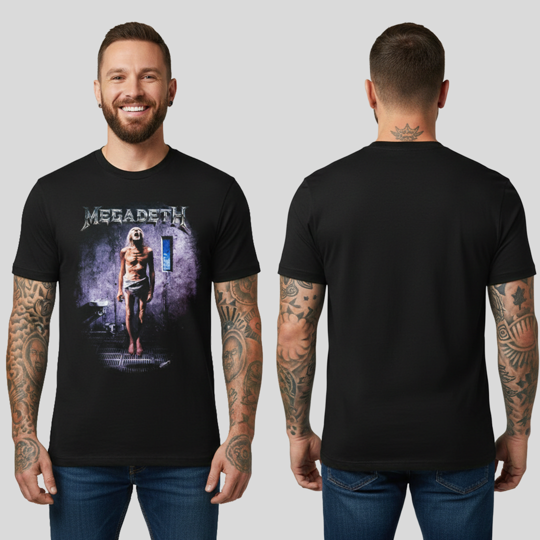 Camiseta Algodon Megadeth Countdown to Extinction Poster