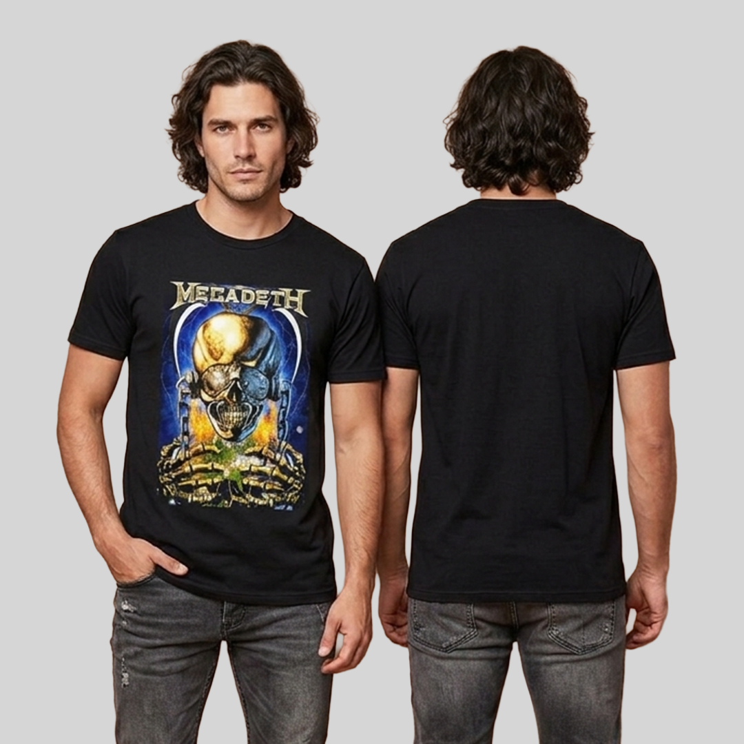 Camiseta Algodon Megadeth Poster 1983
