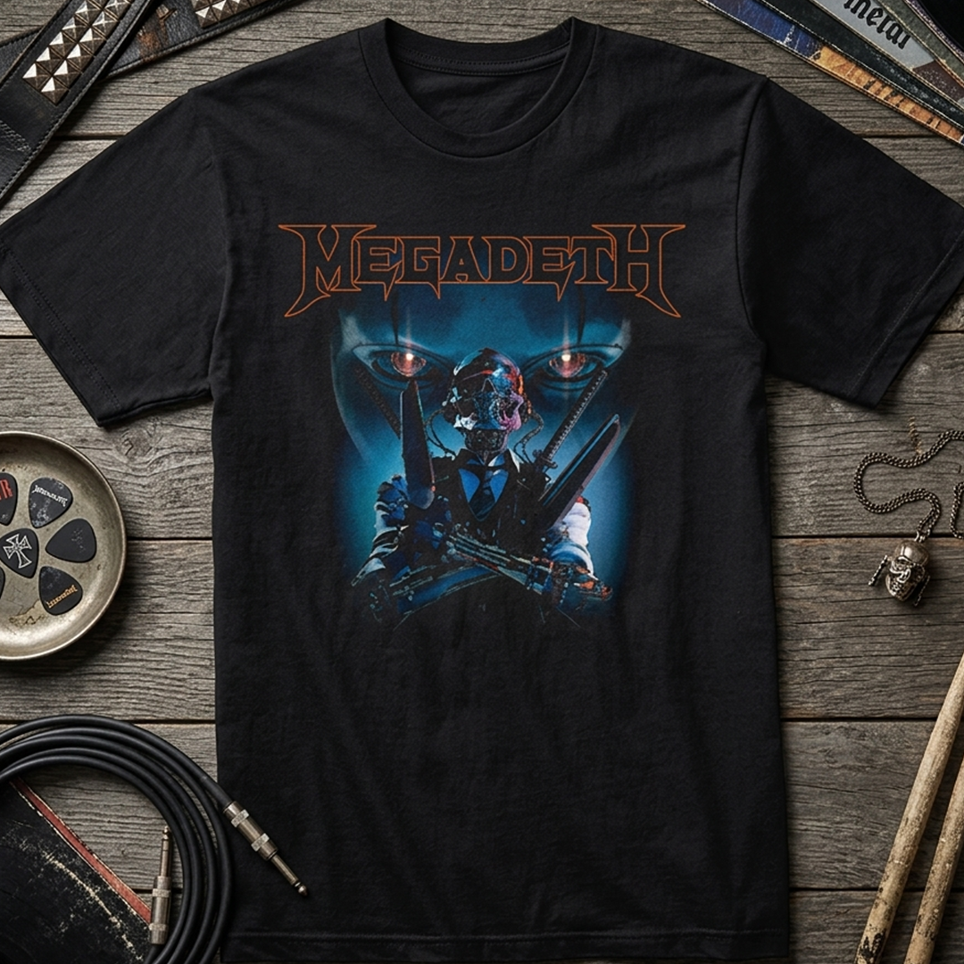 Camiseta Algodon MegaDeth Cyberpunk