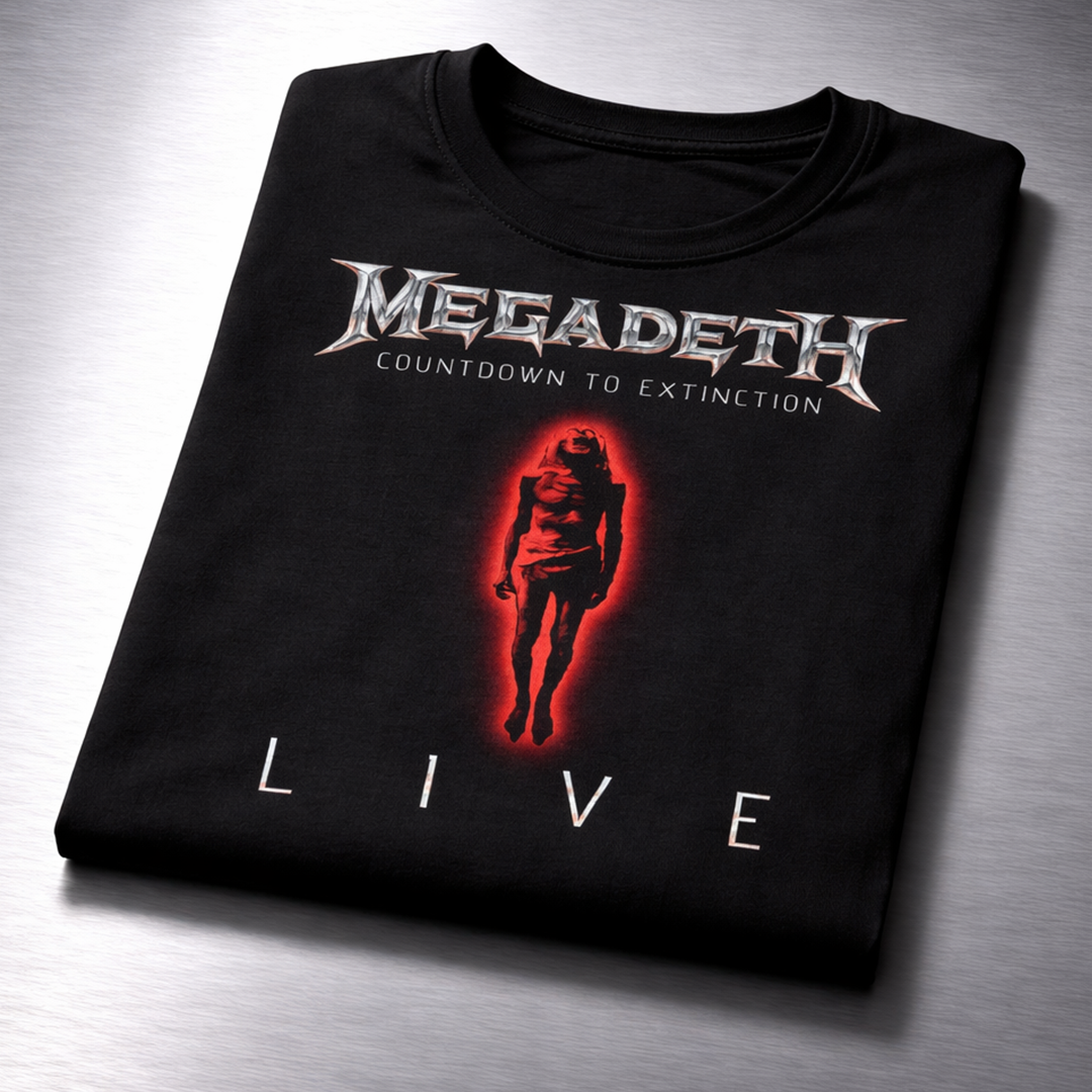 Camiseta Algodon Megadeth live Style