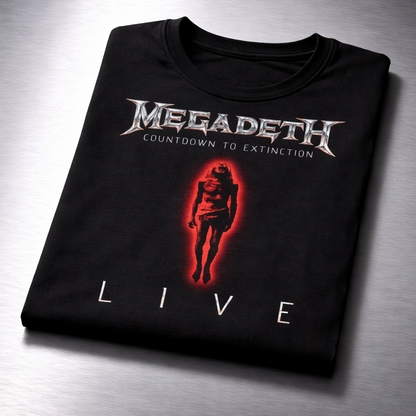 Camiseta Algodon Megadeth live Style