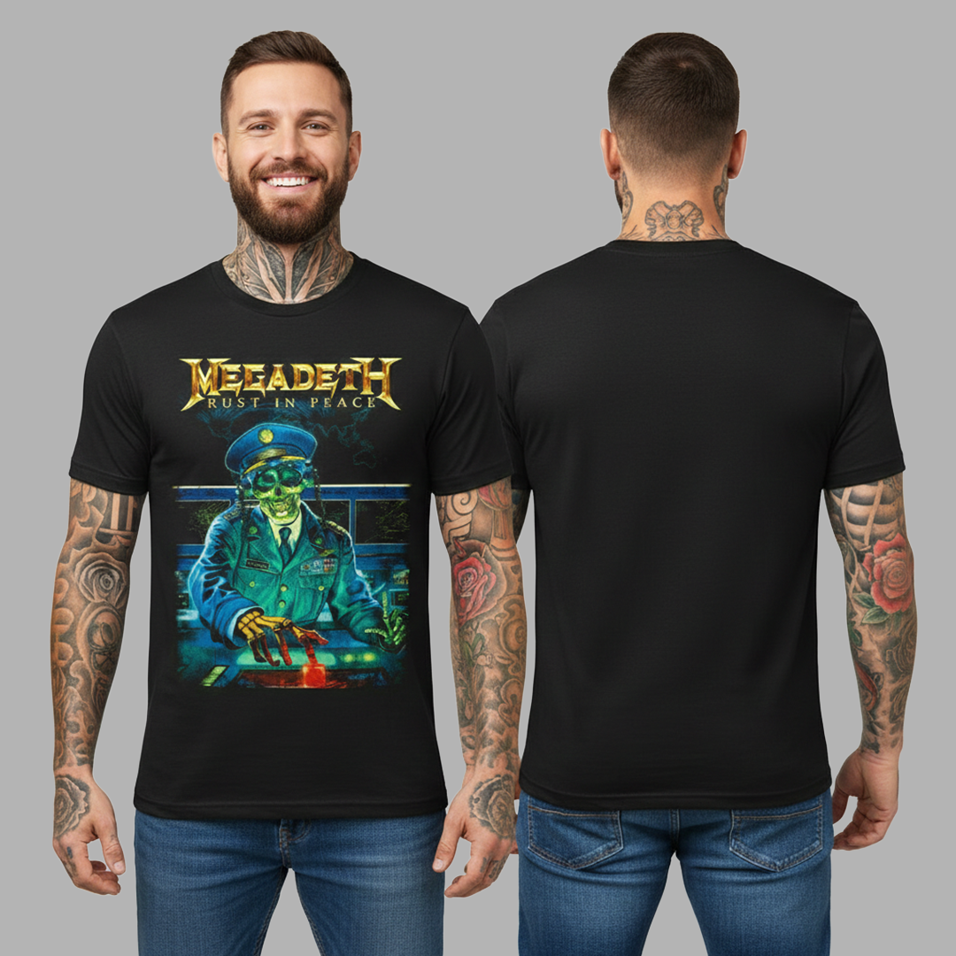 Camiseta Algodon MegaDeth Rust In Peace