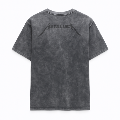 Camiseta Prelavada Algodon Metallica Logo Rock Style