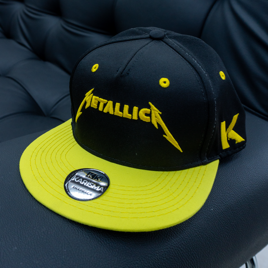 Gorra Snapback Metallica | Logo Premium Doble Tono | Karisma