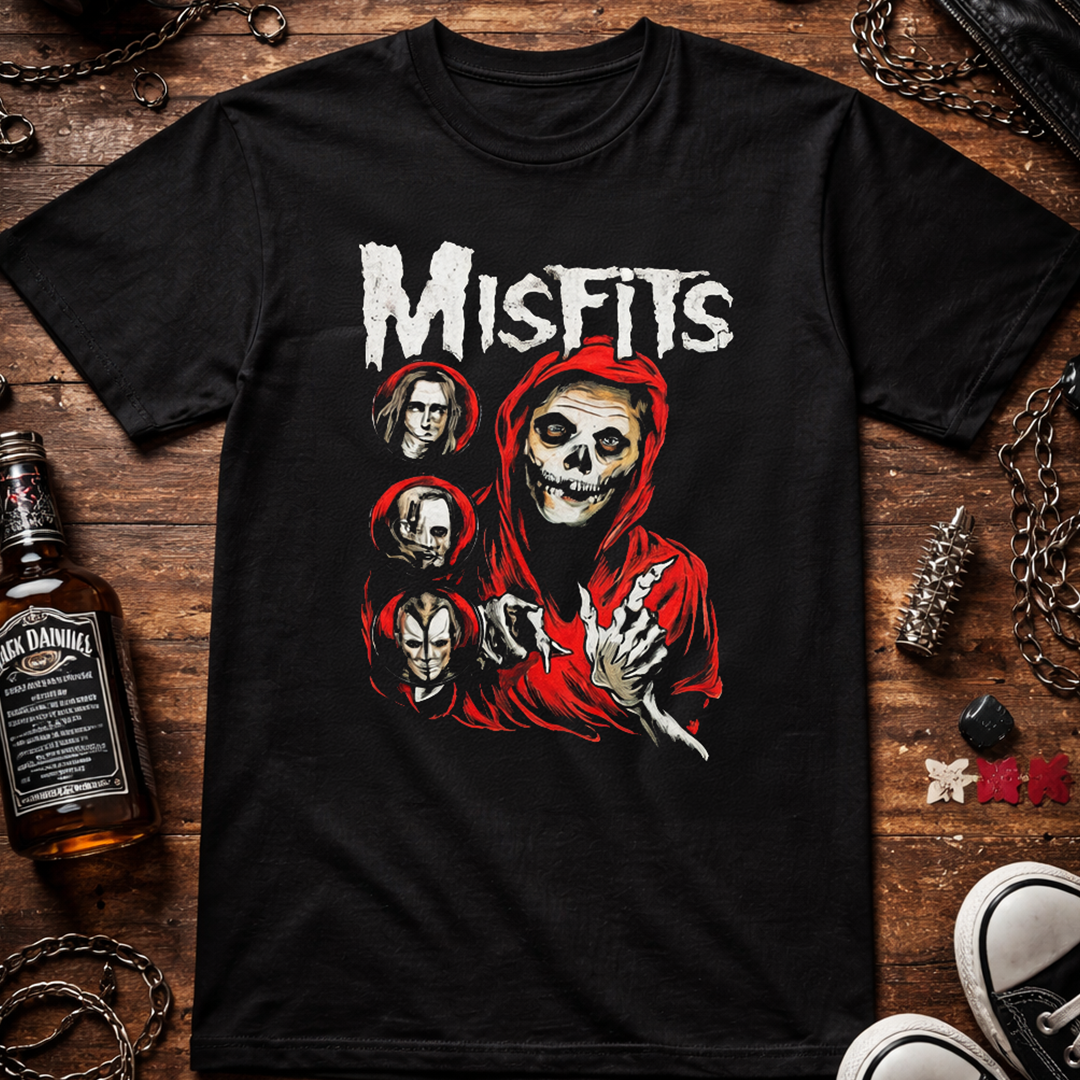 Camiseta Algodon Misfits Poster Skull