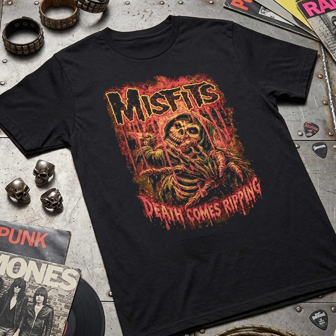 Camiseta Algodon Misfits Death Comes