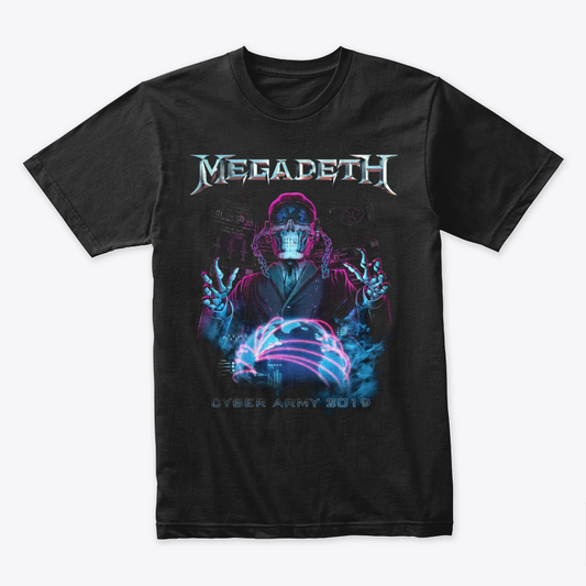 Camiseta Algodon MegaDeth Cyber Army 2019