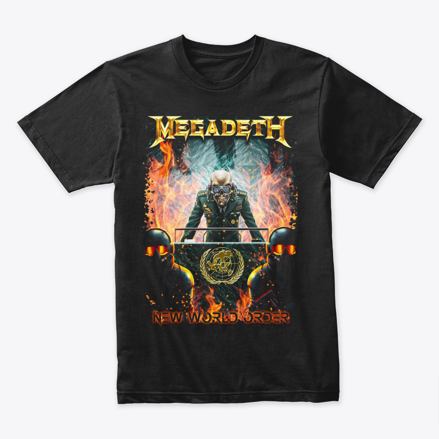 Camiseta Algodon MegaDeth New World Order