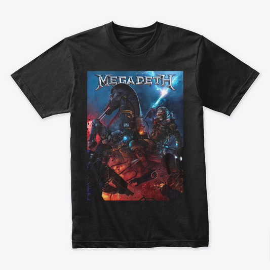 Camiseta Algodon MegaDeth Poster Robot Style