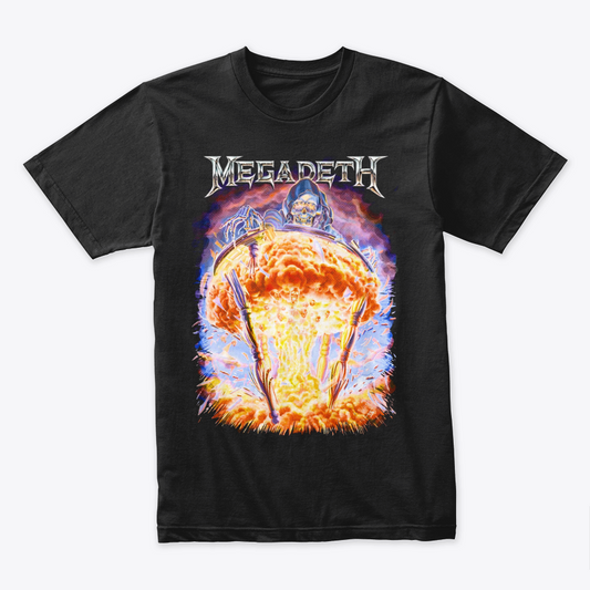 Camiseta Algodon Megadeth Erupcion Extinction Art
