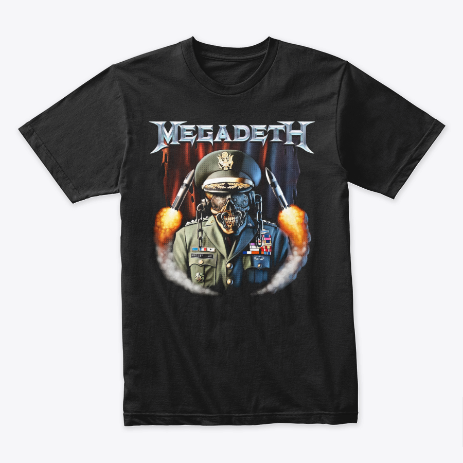 Camiseta Algodon Megadeth General Vic Missiles