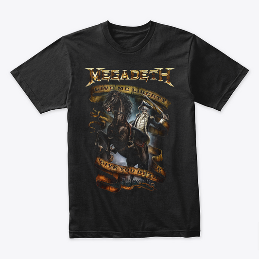 Camiseta Algodon Megadeth Give Me Liberty