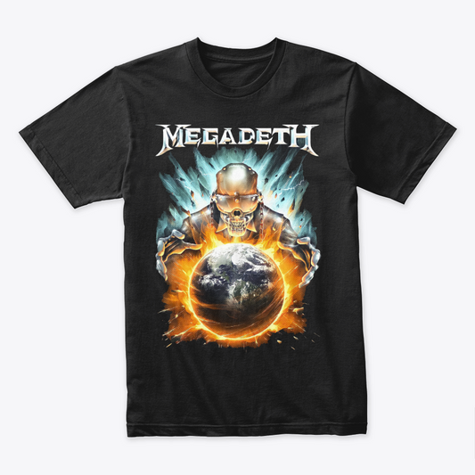 Camiseta Algodon Megadeth Poster