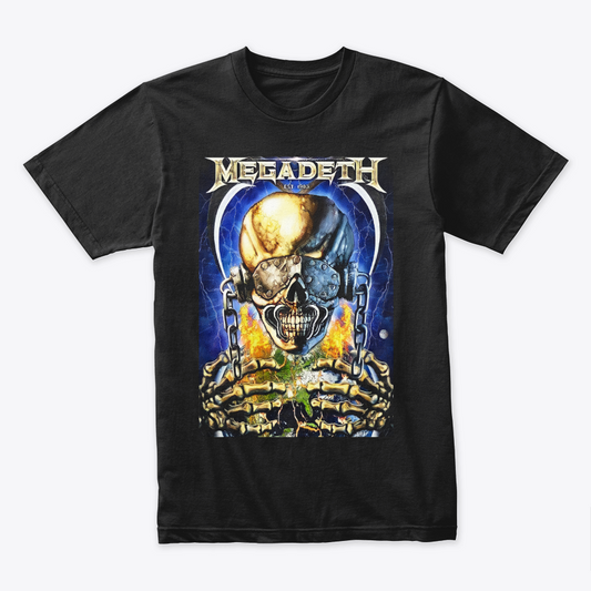 Camiseta Algodon Megadeth Poster 1983
