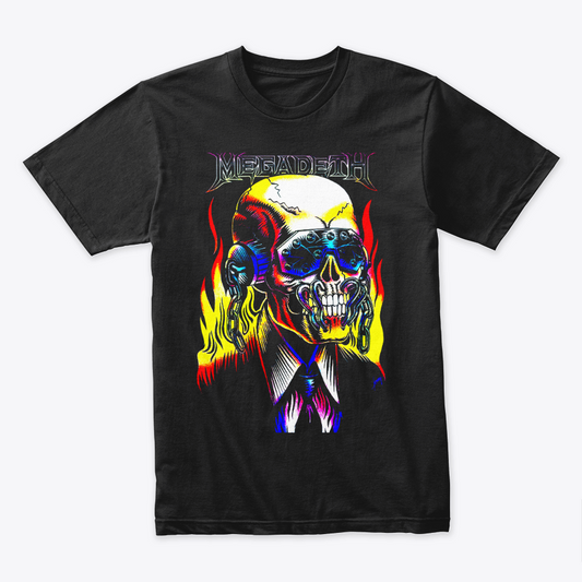 Camiseta Algodon Megadeth Vic Rattlehead