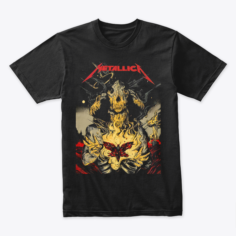 Camiseta Algodon Metallica Baphomet Poster