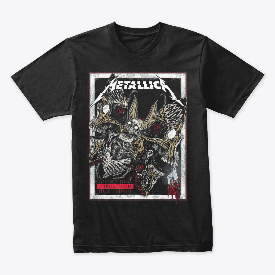 Camiseta Algodon Metallica Berlin Germany Poster